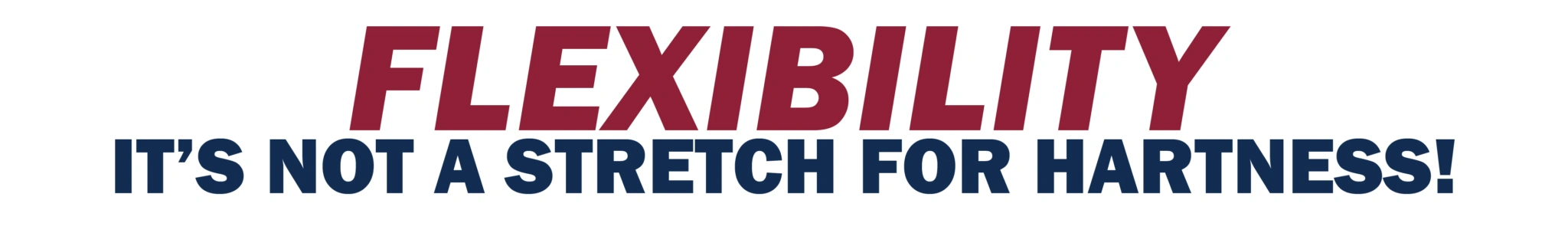 Flexibility Hartness Stretch Banner Flexibility Hartness Stretch Banner